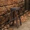 Vintiquewise Antique Round Wooden Chair Log Cabin Stools, PK 2 QI003846.2 - alternate 5